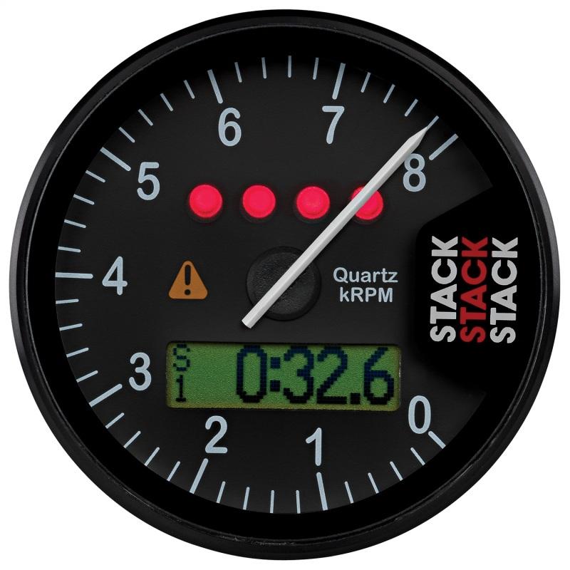 Autometer Stack Display Tachometer 0-8K RPM - Black ST700SR-A Main Image