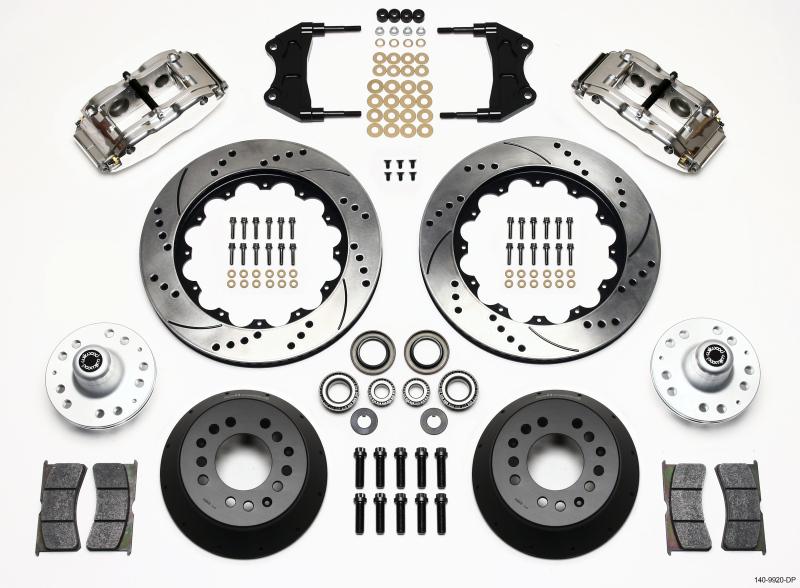 Wilwood Narrow Superlite 6R Front Hub Kit 14.00in Drill Pol WWE ProSpindle 140-9920-DP Main Image