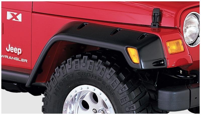 Bushwacker 97-06 Jeep TJ Max Pocket Style Flares 2pc - Black 10029-07 Main Image