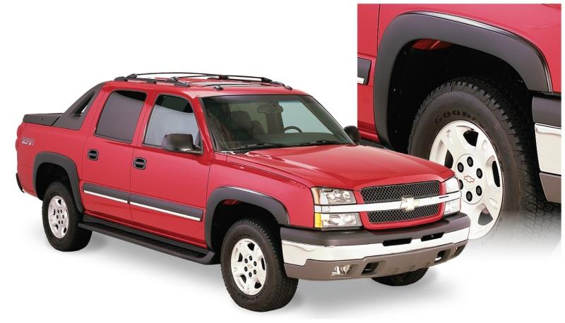 Bushwacker 03-06 Chevy Avalanche 1500 OE Style Flares 4pc w/out Body Hardware - Black 40920-02 Main Image
