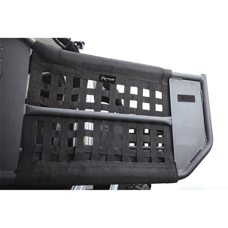 Rampage 2007-2018 Jeep Wrangler(JK) Unlimited 4-Door Tube Doors With Netting - Black 7684