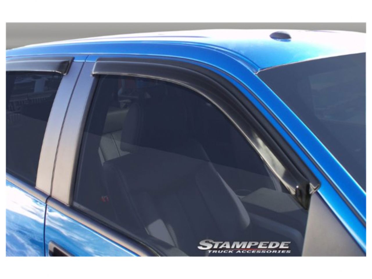 Stampede Tape-Onz Sidewind Deflector, Smoke, 4 pc. for 2009-2014 Ford F-150,