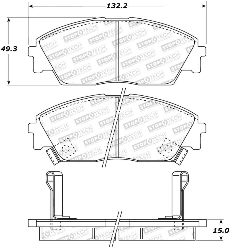 StopTech Street Brake Pads 308.03730 Main Image