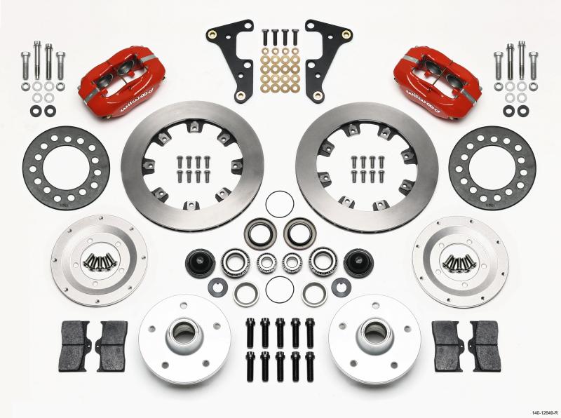 Wilwood Forged Dynalite Front Kit 11.75in Red 41-55 Cadillac 140-12649-R Main Image