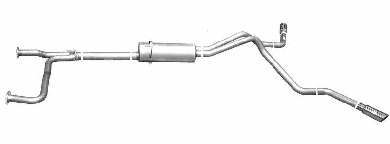 Gibson 04-10 Nissan Titan LE 5.6L 2.5in Cat-Back Dual Extreme Exhaust - Stainless 68100 Main Image