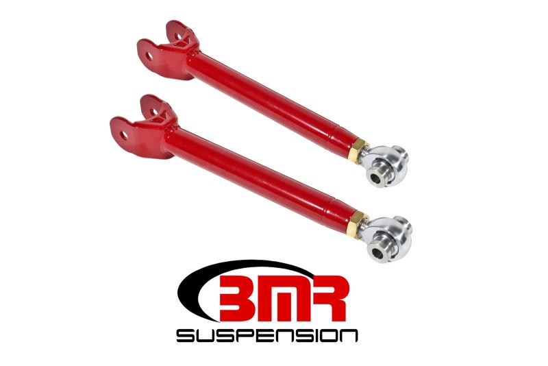 BMR 16-17 6th Gen Camaro Lower Trailing Arms w/ Single Adj. Rod Ends - Red TCA060R Main Image