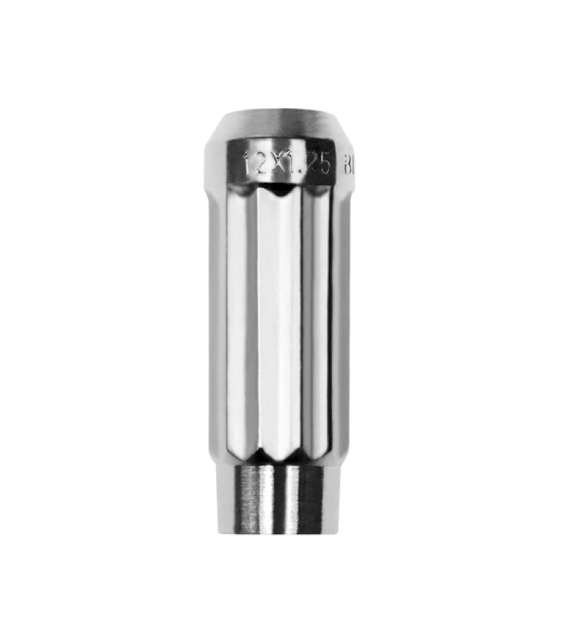 BLOX Racing 12-Sided P17 Tuner Lug Nut 12x1.25 - Chrome Steel - Single Piece BXAC-00143-CH