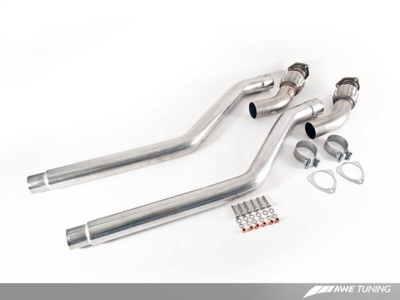 AWE Tuning Audi B8 3.0T Non-Resonated Downpipes for S4 / S5 3220-11010 Main Image