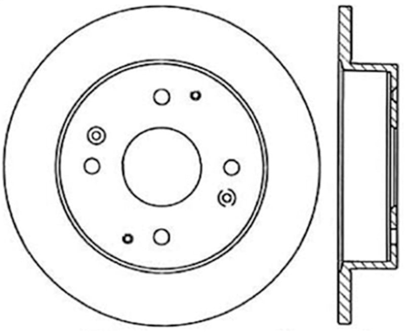 StopTech Cyro Slotted Sport Brake Rotor - Rear Right 126.40024CSR