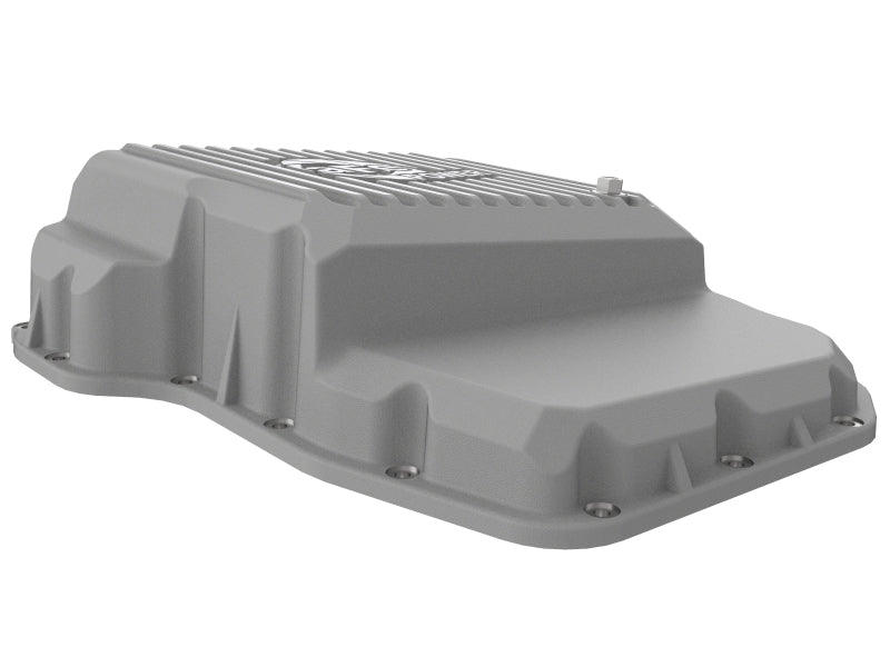 aFe Transmission Pan Raw w/ Machined Fins 13-19 Dodge Diesel Trucks L6-6.7L (td) 46-71160A