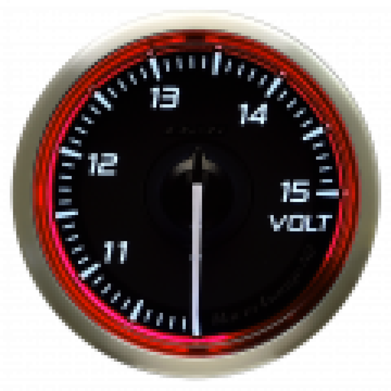 DEFI Racer Volt Gauge N2 52mm SI 10-15 V Red DF16503