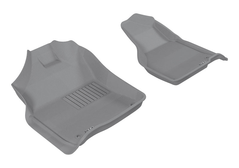 3D MAXpider 2012-2020 Dodge Ram 1500 Reg/Quad 2500/3500 Reg Kagu 1st Row Floormat - Gray L1DG01911501