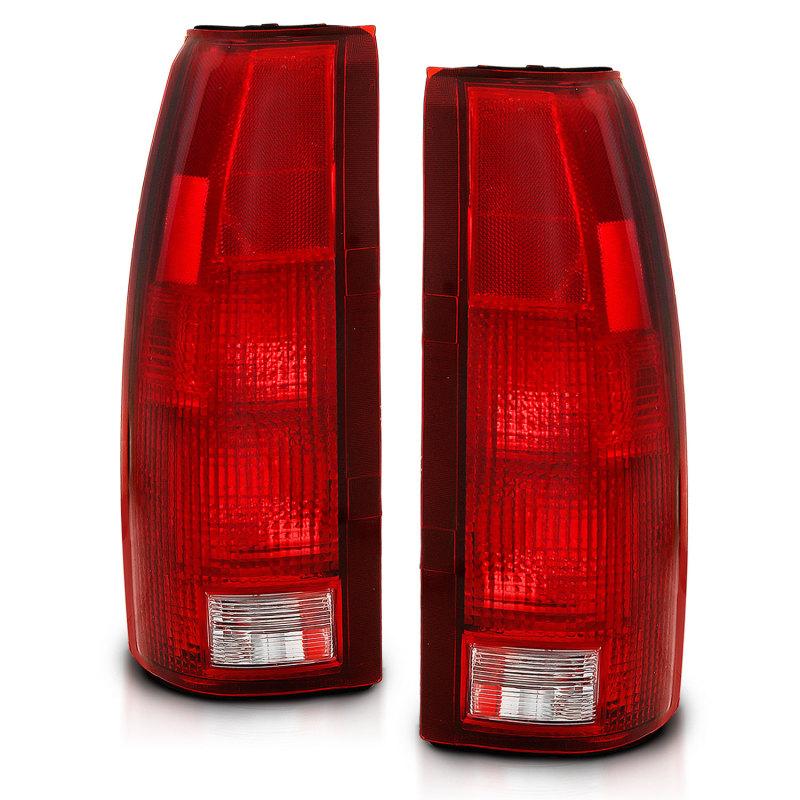 ANZO 1988-1999 Chevy C1500 Taillight Red/Clear Lens (OE Replacement) 311301 Main Image