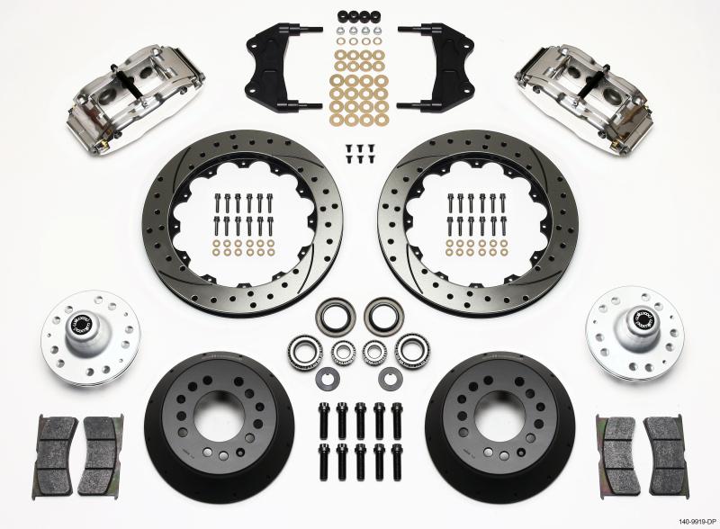 Wilwood Narrow Superlite 6R Front Hub Kit 12.88in Drill Pol WWE ProSpindle 140-9919-DP Main Image