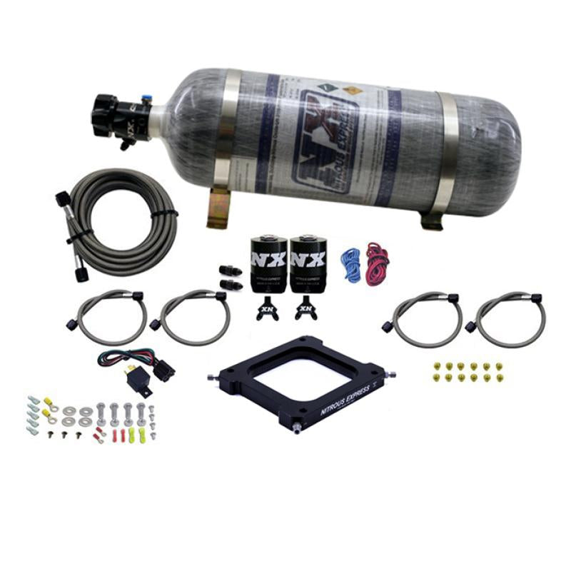 Nitrous Express 4500 Assassin Plate Pro Power Nitrous Kit (100-500HP) w/12lb Bottle 67570-12 Main Image