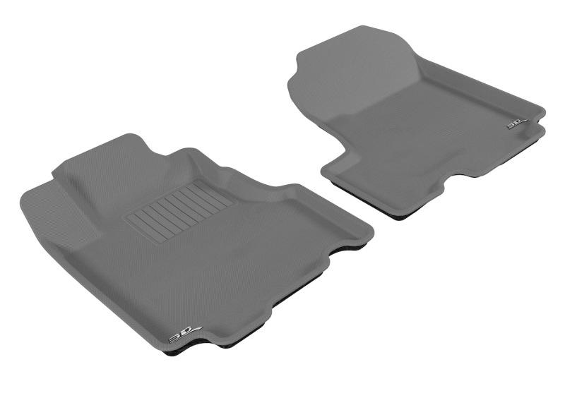 3D MAXpider 2007-2011 Honda CR-V Kagu 1st Row Floormat - Gray L1HD00611501 Main Image