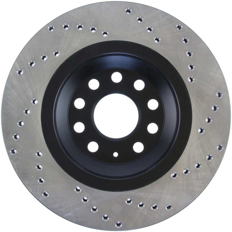 StopTech Sport Cryo Cross Drilled Brake Rotor; Rear Left