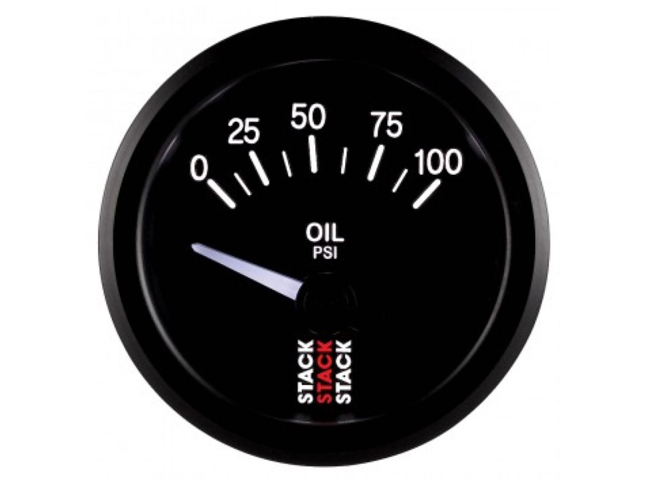 Autometer Gauge OilP Elec 52mm Blk 100psi