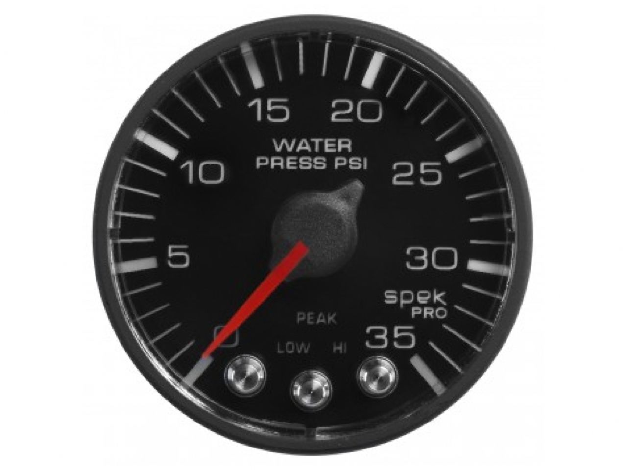 Autometer Spek-Pro Black Series; Water Pressure Gauge; Elect