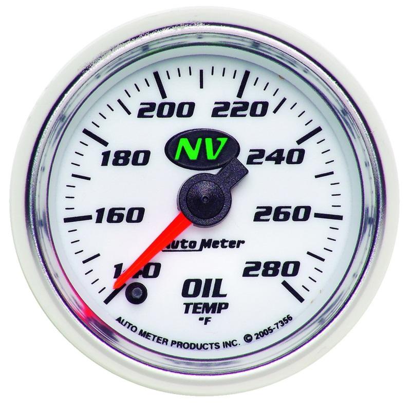 Autometer NV 2-1/16in 140-280 Deg F Digital Stepper Motor Oil Temp Gauge 7356 Main Image