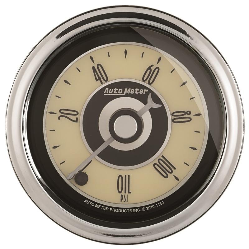 Autometer Cruiser Ad 2-1/16in Full Sweep Electric 0-100 PSI Oil Pressure Gauge 1152 Main Image