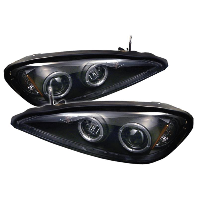 Spyder Pontiac Grand AM 99-05 Projector Headlights LED Halo LED Blk Low 9006 PRO-YD-PGAM99-HL-BK 5011640 Main Image