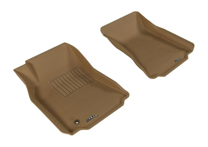 3D MAXpider 2009-2013 Cadillac CTS Kagu 1st Row Floormat - Tan L1CD00711502 Main Image