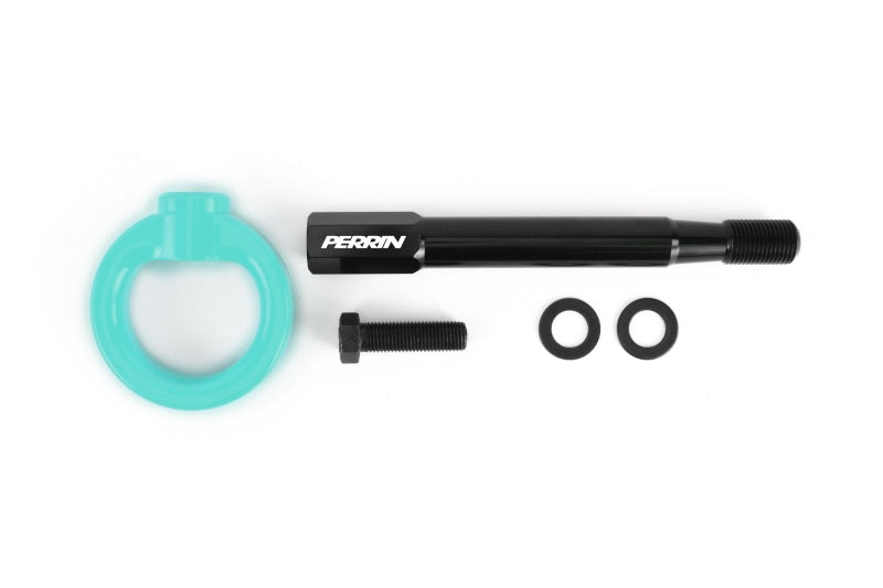 Perrin 2014+ Subaru Forester Tow Hook Kit (Front) - Hyper Teal PSP-BDY-237TE *Discontinued