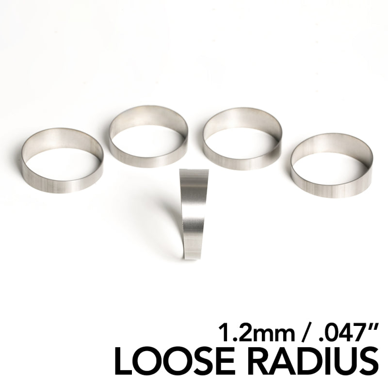 Ticon Industries 3.5in 45 Degree 1.65D CLR Loose Radius 1.2mm/.047in Wall Titanium Pie Cuts - 5pk 109-08901-0004