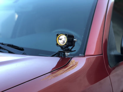 KC HiLiTES 05-15 Toyota Tacoma Ditch Mount Bracket Kit w/FLEX LED Single Spot Beam 10w Lights 97085