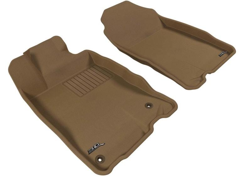 3D MAXpider 2011-2016 Honda CR-Z Kagu 1st Row Floormat - Tan L1HD03511502 Main Image