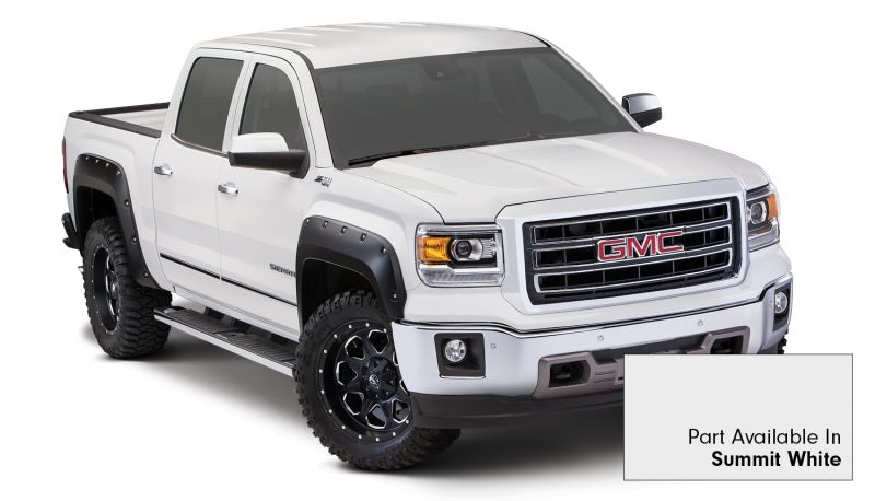 Bushwacker 19-20 GMC Sierra 1500 Pocket Style Flares 4pc - Summit White 40909-14