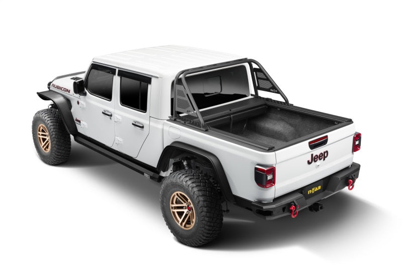 Rugged Ridge 20-22 Jeep Gladiator w/o Trail Rail Sys Armis Tonneau Cover w/Max Track - Tex. Blk 13550.36