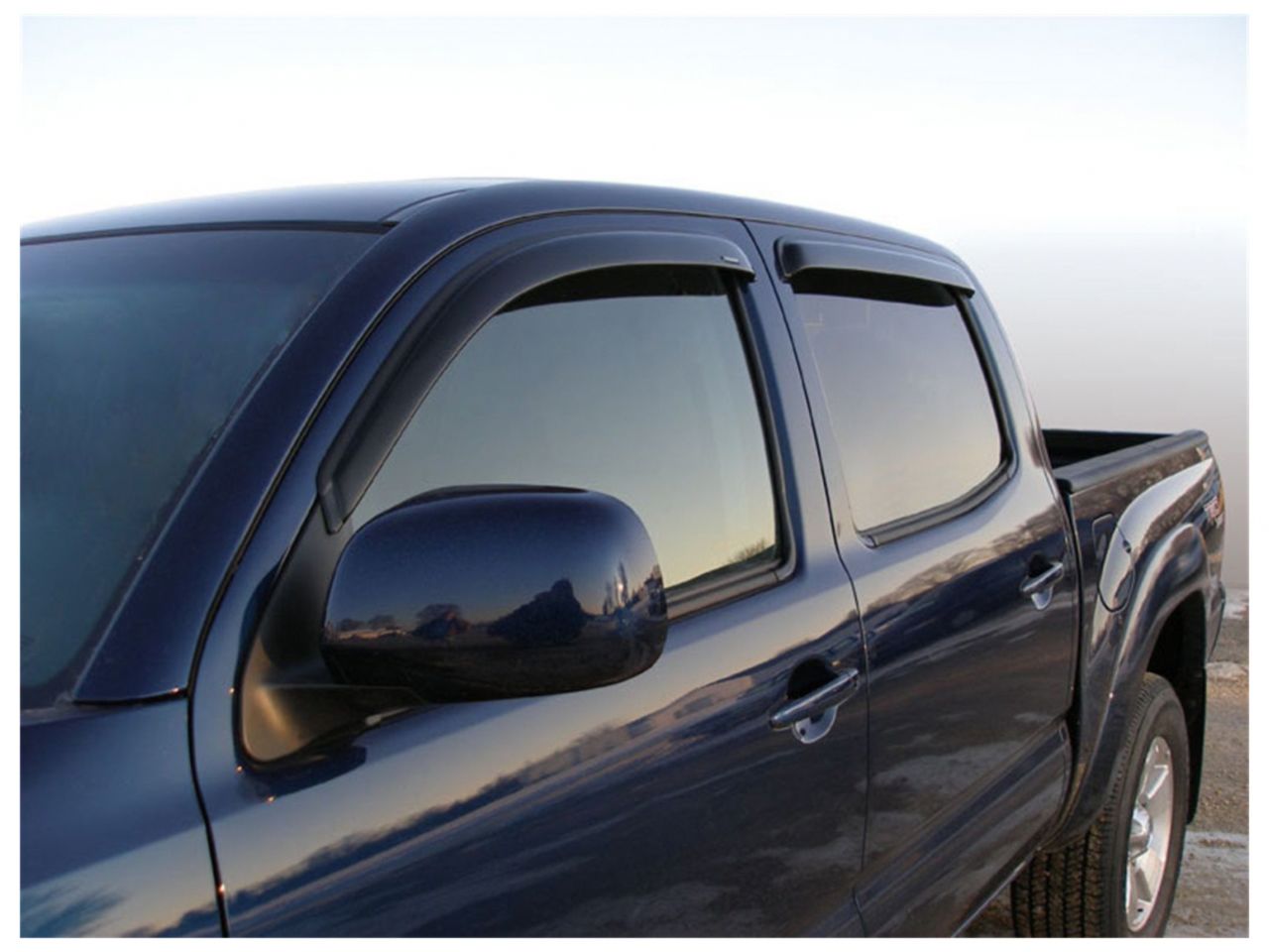 Stampede Tape-Onz Sidewind Deflector, Smoke, 4 pc. for 2005-2015 Toyota Tacoma