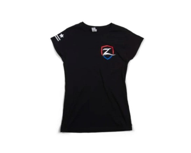 Zone Offroad Black Premium Cotton T-Shirt w/ Patriotic Zone Logos - Womens - 2XL ZONU91642XL