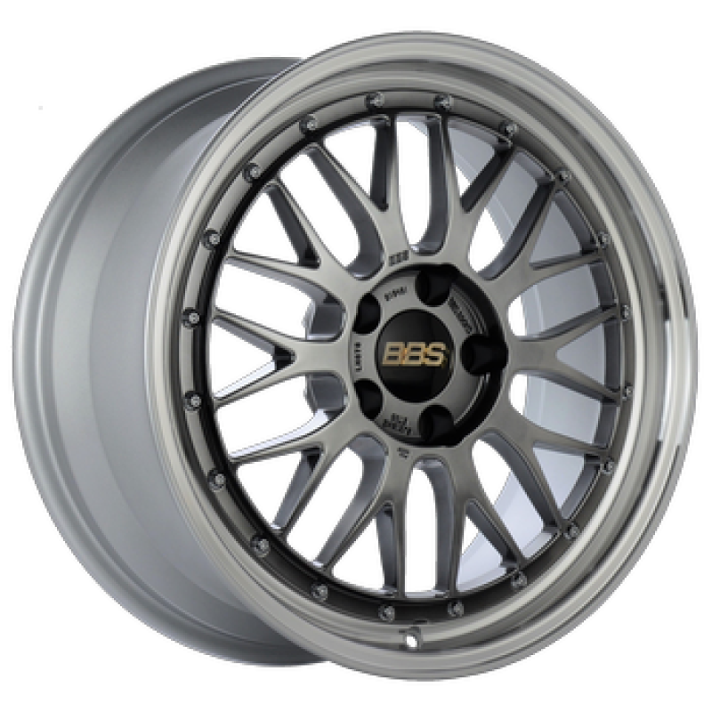 BBS LM 18x8 5x114.3 ET40 Diamond Black Center / Machined Lip Wheel -82mm PFS/Clip Required LM080DBPK