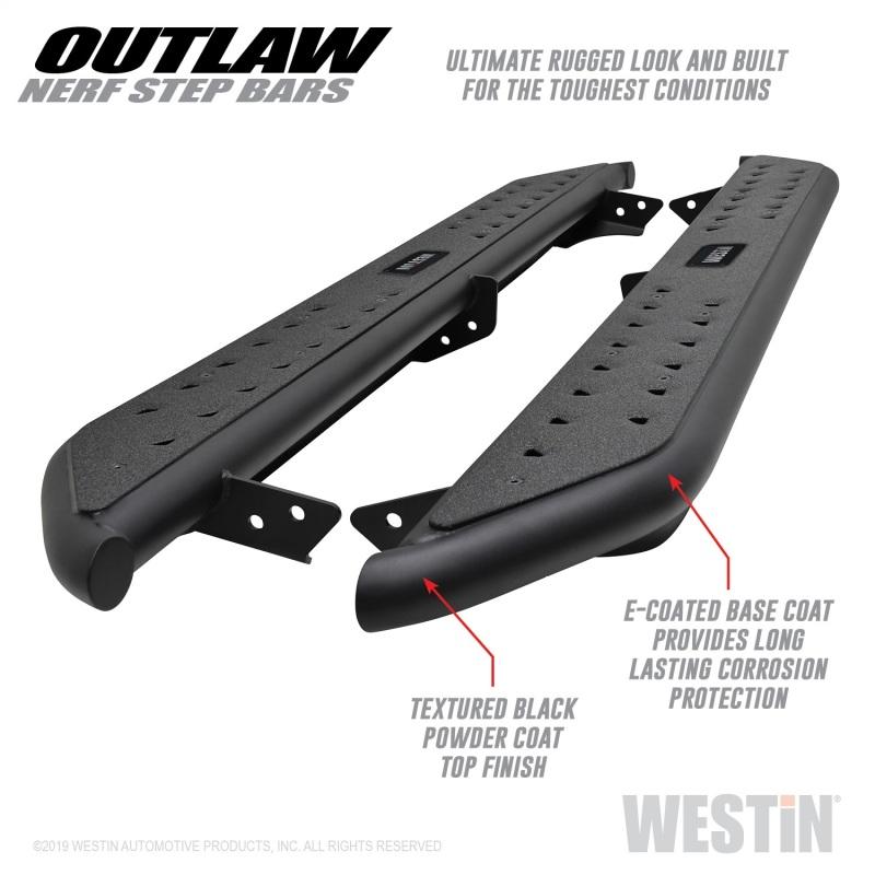 Westin 14-19 Toyota 4Runner SR5/TRD/TRD Pro (exc Limited & Nightshade) Outlaw Nerf Step Bars 58-53835 Main Image