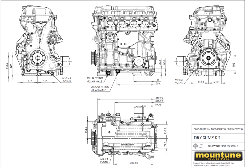 mountune Dry Sump Kit - Ford Duratec 2.0L E063-DUR-2.0 Main Image