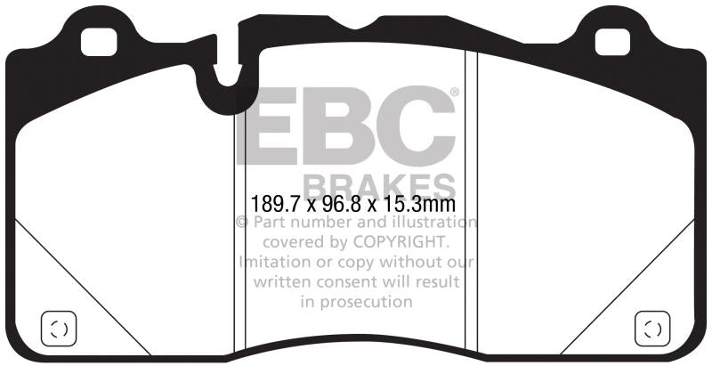 EBC 2016+ Cadillac CTS-V 6.2L Supercharged Ultimax2 Front Brake Pads UD1835 Main Image