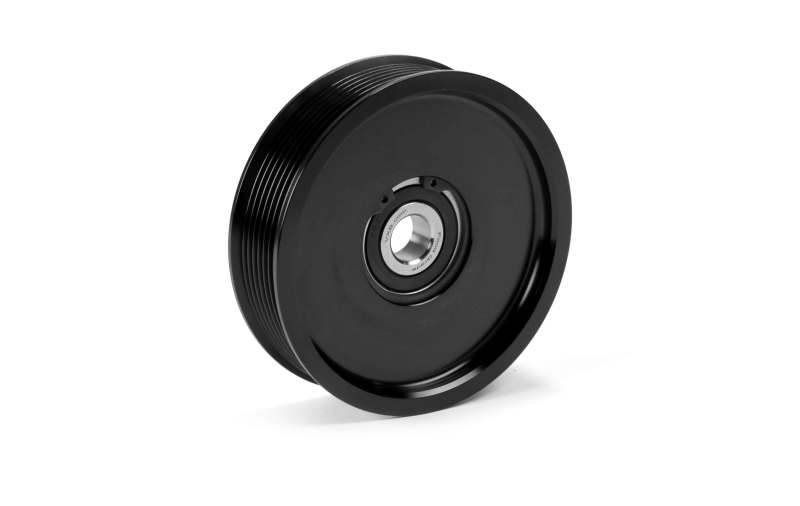 Fleece Performance 03-18 Dodge 2500/3500 Cummins Upper Fan Pulley Idler (Black Contrast) FPE-34657-BLK-SPK