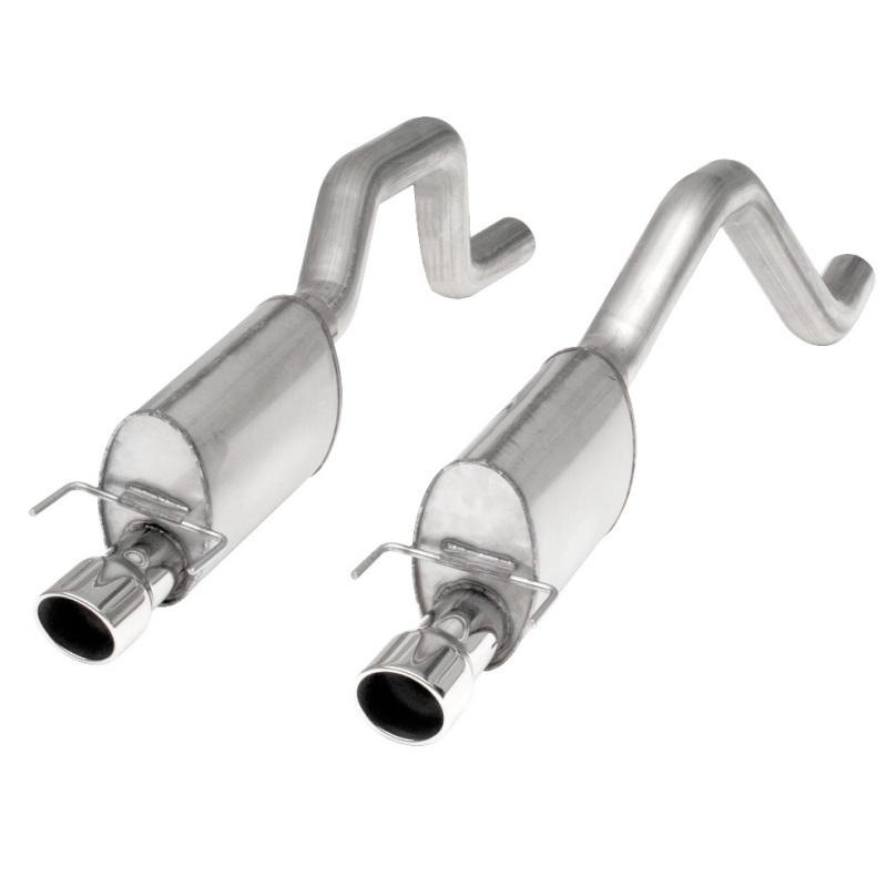 Stainless Works 2006-13 Corvette C6ZO6/ZR1 3in Axleback Chambered Mufflers Dual 4in Rolled Edge Tips ZO6CBC Main Image