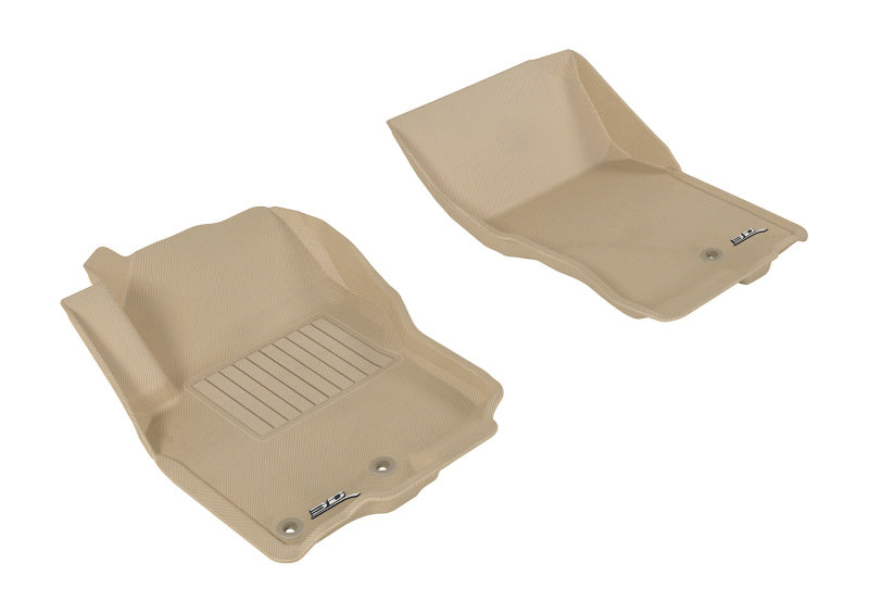 3D MAXpider 2005-2019 Nissan Frontier Crew/King Cab Kagu 1st Row Floormat - Tan L1NS06111502