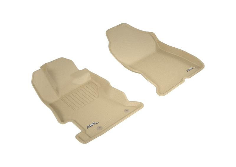 3D MAXpider 2017-2019 Subaru Impreza/Crosstrek Kagu 1st Row Floormat - Tan L1SB02211502 Main Image