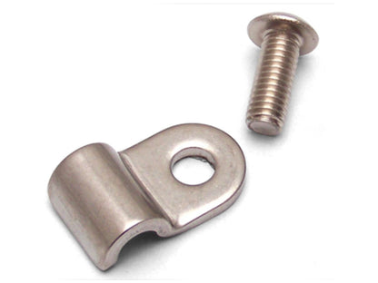 Helix Suspension 3/16 Stainless Steel Single Line Clamps - Pack of 12