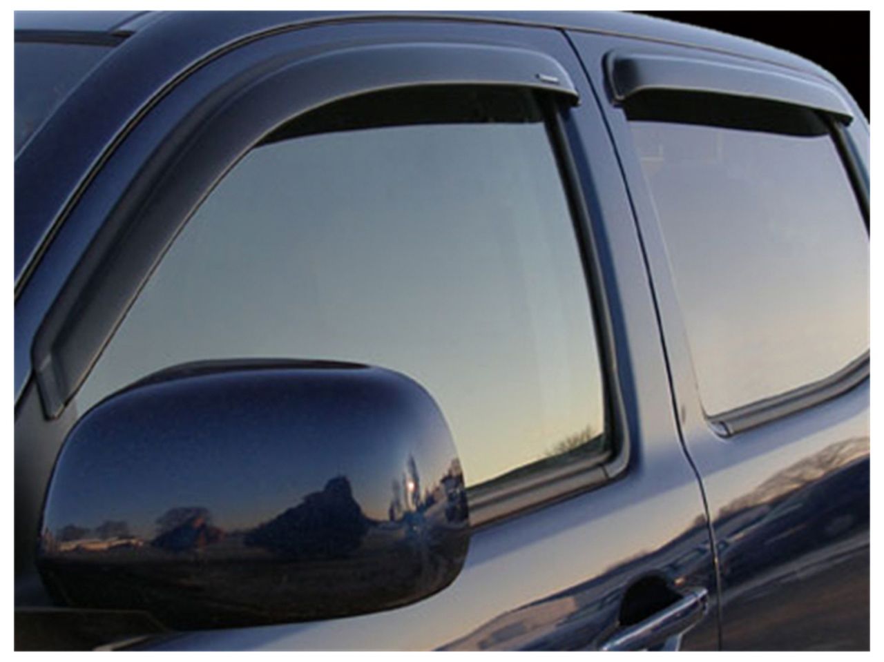 Stampede Tape-Onz Sidewind Deflector, Smoke, 4 pc. for 2005-2015 Toyota Tacoma