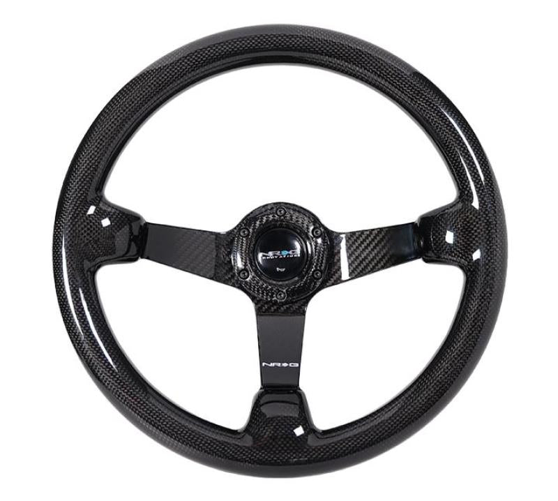 NRG Forged Carbon Fiber Steering Wheel (350mm / 3in. Deep) ST-036FC