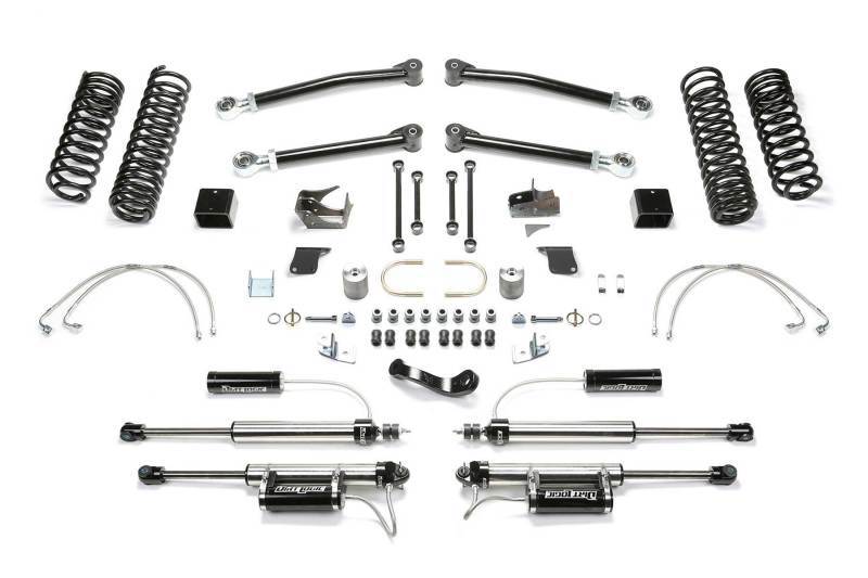 Fabtech 07-18 Jeep JK 4WD 2-Door 3in Trail LT System w/DL 2.25 Resi Shocks K4054DL Main Image