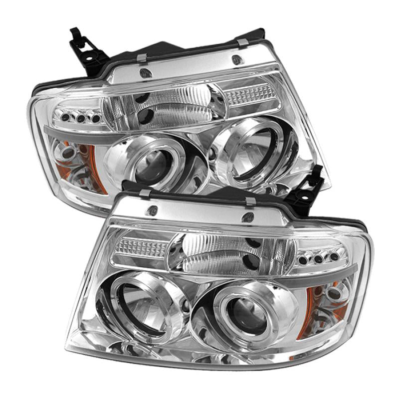 Spyder Ford F150 04-08 Projector Headlights Version 2 LED Halo LED Chrm PRO-YD-FF15004-HL-G2-C 5010216 Main Image