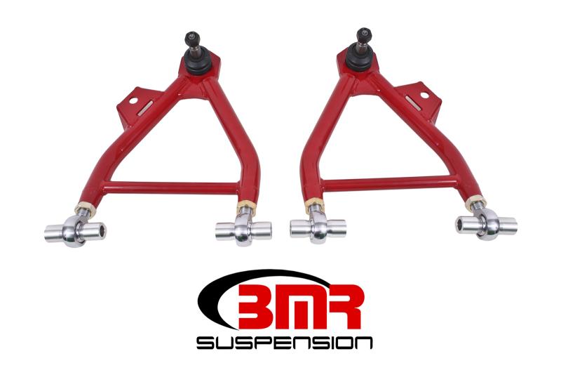 BMR 94-04 Mustang Lower A-Arms (Coilover Only) w/ Adj. Rod End and Tall Ball Joint - Red AA045R Main Image