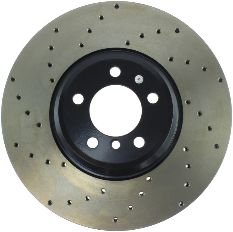 StopTech Sport Cryo Cross Drilled Brake Rotor; Rear Left